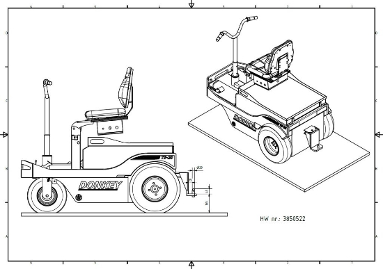 Afbeeldingen van Trekhaak oogstwagen - pen Ø20mm