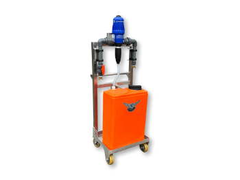 Afbeeldingen van Doseerunit op RVS frame - Dosatron D3RE10 AF/VF