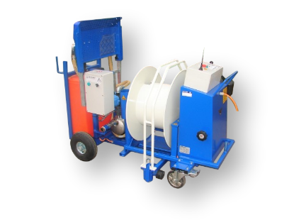 Afbeeldingen van WCR slanghaspel 335mm Ø1" (Dosatron D3RE2+BP & EC Meter)(Opvoerpomp)