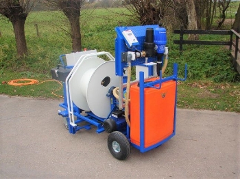 Afbeeldingen van WCR slanghaspel 335mm Ø1" (Dosatron D3RE2+BP & EC Meter)(Opvoerpomp)
