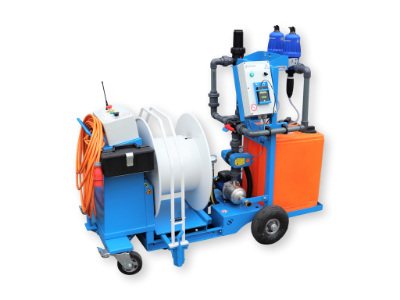 Afbeeldingen van WCR Slanghaspel 335mm Ø1" (Dubbele Dosatron D3RE2+BP)(Opvoerpomp type 1)