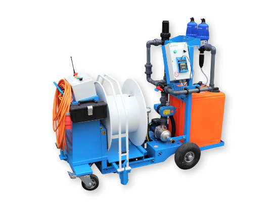 Afbeeldingen van WCR Slanghaspel 335mm Ø1" (Dubbele Dosatron D3RE2+BP)(Opvoerpomp type 1)