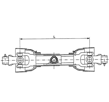 Afbeeldingen van PTO Aftakas LB PTO40-1010mm 1-3/8"  26kW~460Nm
