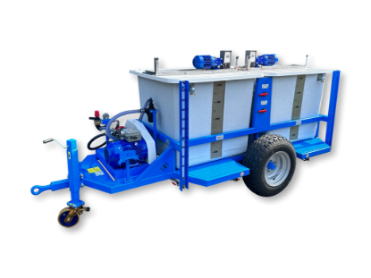 Afbeeldingen van Spuitwagen 2x 1000L - M73 membraanpomp M73 50l/min-50bar