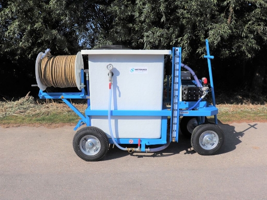 Afbeeldingen van Spuitwagen 600K - Plunjerpomp P63 42l/min~50bar - Handhaspel 450mm (Vast)