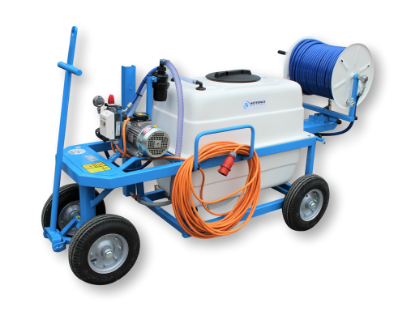 Afbeeldingen van Spuitwagen 300T - Plunjerpomp PM33 19l/min~50bar - Handhaspel 450mm (Draaibaar)