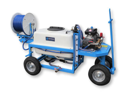 Afbeeldingen van Spuitwagen 200T - Plunjerpomp GM35 35l/min~50bar - Handhaspel 300mm (Draaibaar)