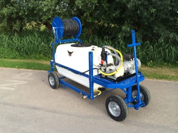 Afbeeldingen van Spuitwagen 600T - Plunjerpomp P63 42l/min~50bar - Handhaspel 450 vast