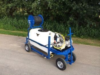 Afbeeldingen van Spuitwagen 600T - Plunjerpomp P63 42l/min~50bar - Handhaspel 450 vast