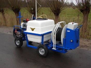 Afbeeldingen van Spuitwagen 400T DW - Plunjerpomp WS102 21 l/min~55bar - WCR Draaibaar