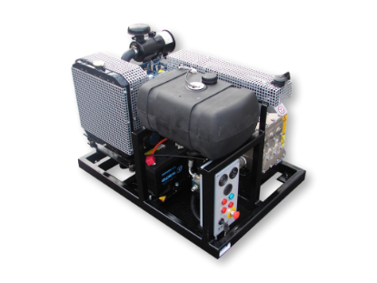 Afbeeldingen van Diesel Aangedreven Pompset - Pratissoli plunjerpomp KF28 (kubota V1505)