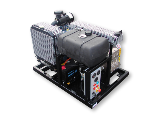 Afbeeldingen van Diesel Aangedreven Pompset - Pratissoli plunjerpomp KF28 (kubota V1505)