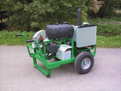 Afbeeldingen van Diesel Aangedreven Pompset - Imovilli P186 Plunjer Pomp 145l/min~50bar (Kubota- V1505)