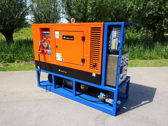Afbeeldingen van Diesel/Elektrisch Aangedreven pompset - Hydra Cell G25 - 45l/min~69bar 7,5kW (Aggregaat- AC1250Q)