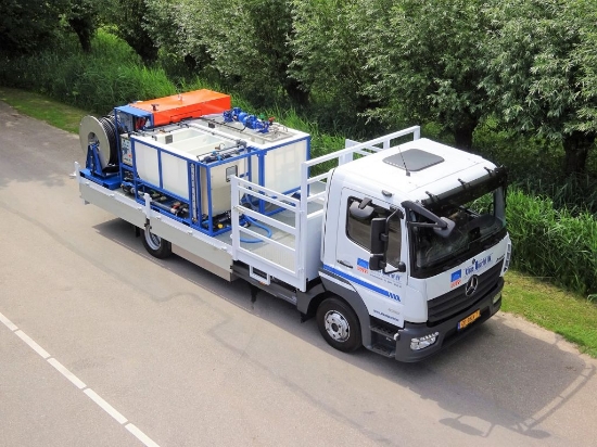 Afbeeldingen van Diesel/Elektrisch Aangedreven pompset - Hydra Cell G25 - 45l/min~69bar 7,5kW (Aggregaat- AC1250Q)