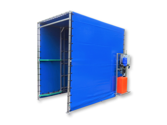 Afbeeldingen van Ontsmettingstunnel Deense Karren en veilingkarren