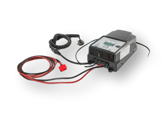 Afbeeldingen van Acculader hoogfrequent 24VDC/30A/110V/60Hz met stekker rood