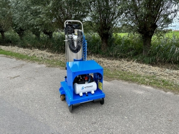 Afbeeldingen van Buisrailwagen met drukvat en compressor