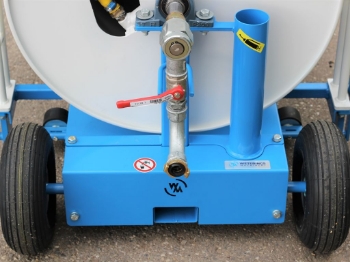 Afbeeldingen van 1" Opbouw Swivel Met Kogelkraan En 1" Slanggeleider