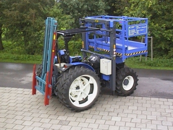Afbeeldingen van New Holland TN75D Duplo Bouwtractor