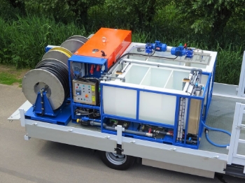 Afbeeldingen van Diesel/Elektrisch Aangedreven pompset - Hydra Cell G25 - 45l/min~69bar 7,5kW (Aggregaat- AC1250Q)